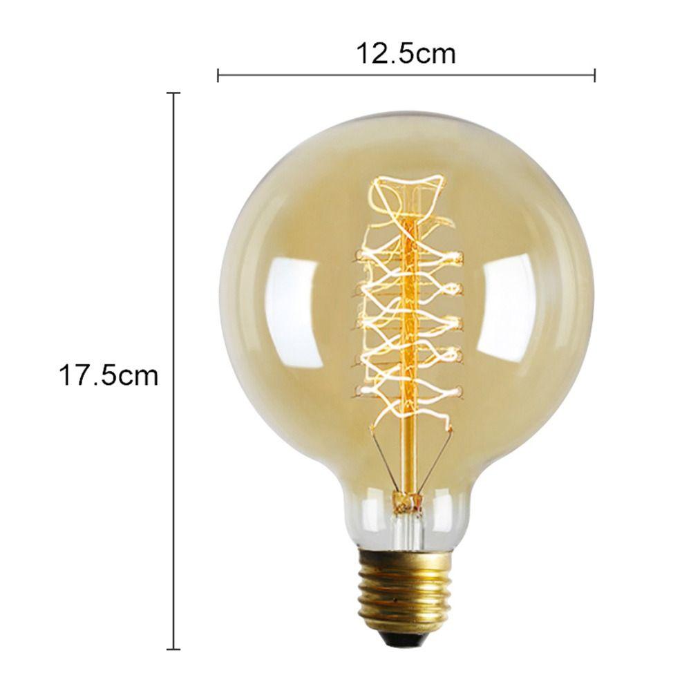 Держатель 40 Вт шар свет антикварная лампа накаливания украшение стекло лампа Эдисона нить винтажная ретро лампа