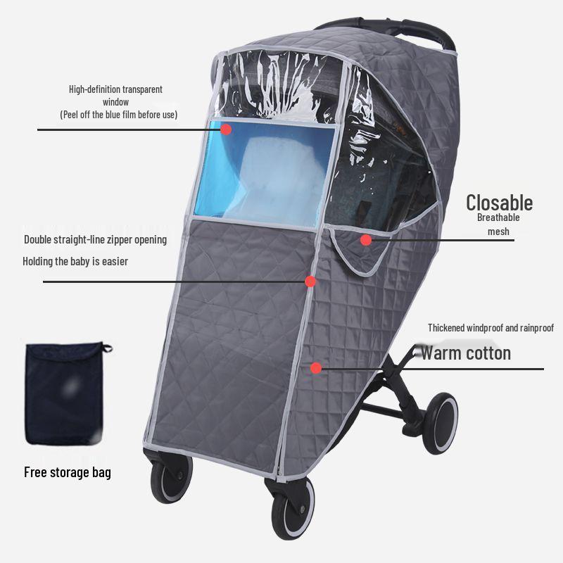 Universal Baby Stroller Rain, Wind, and Dust Cover