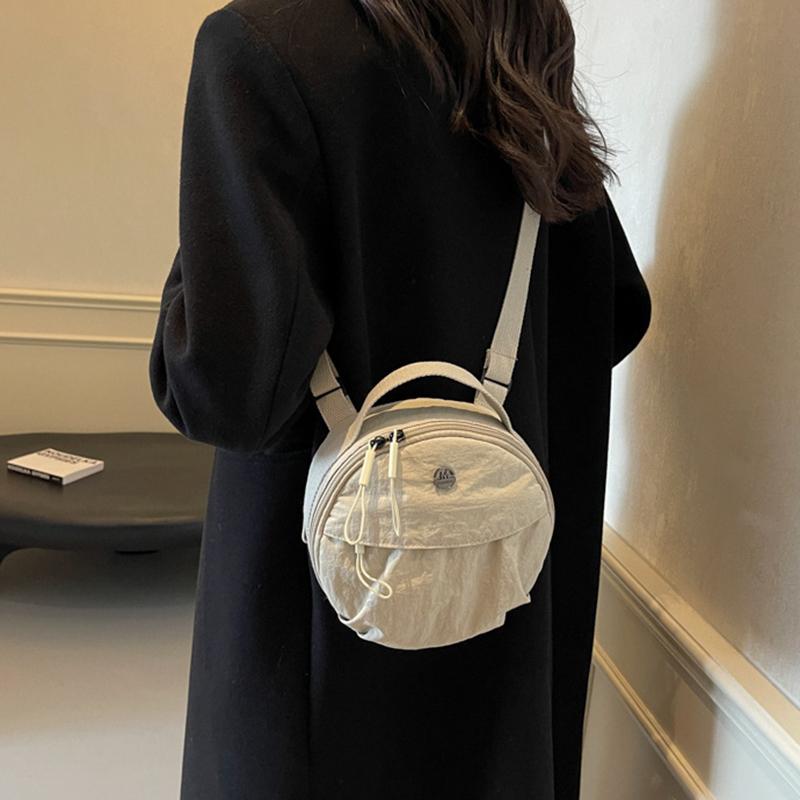 Женская повседневная нейлоновая сумка кроссбоди с регулируемым ремешком, винтажная однотонная маленькая сумка на плечо, подкладка из полиэстера для повседневного использования AVE