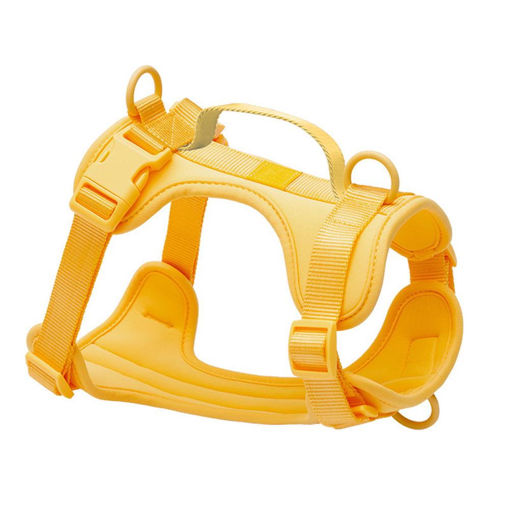 Adjustable Breathable Lightweight Dog Harness Chest Strap Outdoor Walk Training Harness for Small to Medium Dogs Pet Supplies