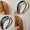 2 шт. Хорошие прочные зубчатые простые по стилю повязки на голову для женщин, девушек, мужчин, для спорта, умывания лица, нескользящие, корейские аксессуары для волос, инструмент