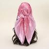 Line Foulard Headband Square Scarf Printed Hair Wrap New Satin Wraps Women