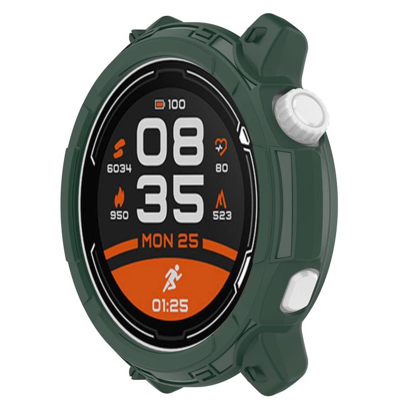 Screen Protector for Case Anti-scratch Frame Soft TPU Protective Cover Bumper for Shell for Coros Pace 2 for Smart Watch