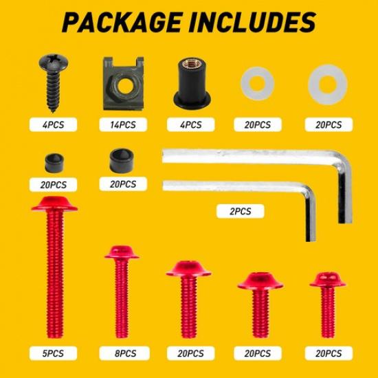 177Pcs For Yamaha M6 M5 Motorcycle Complete Fairing Bolts Kit Screws Nut Set