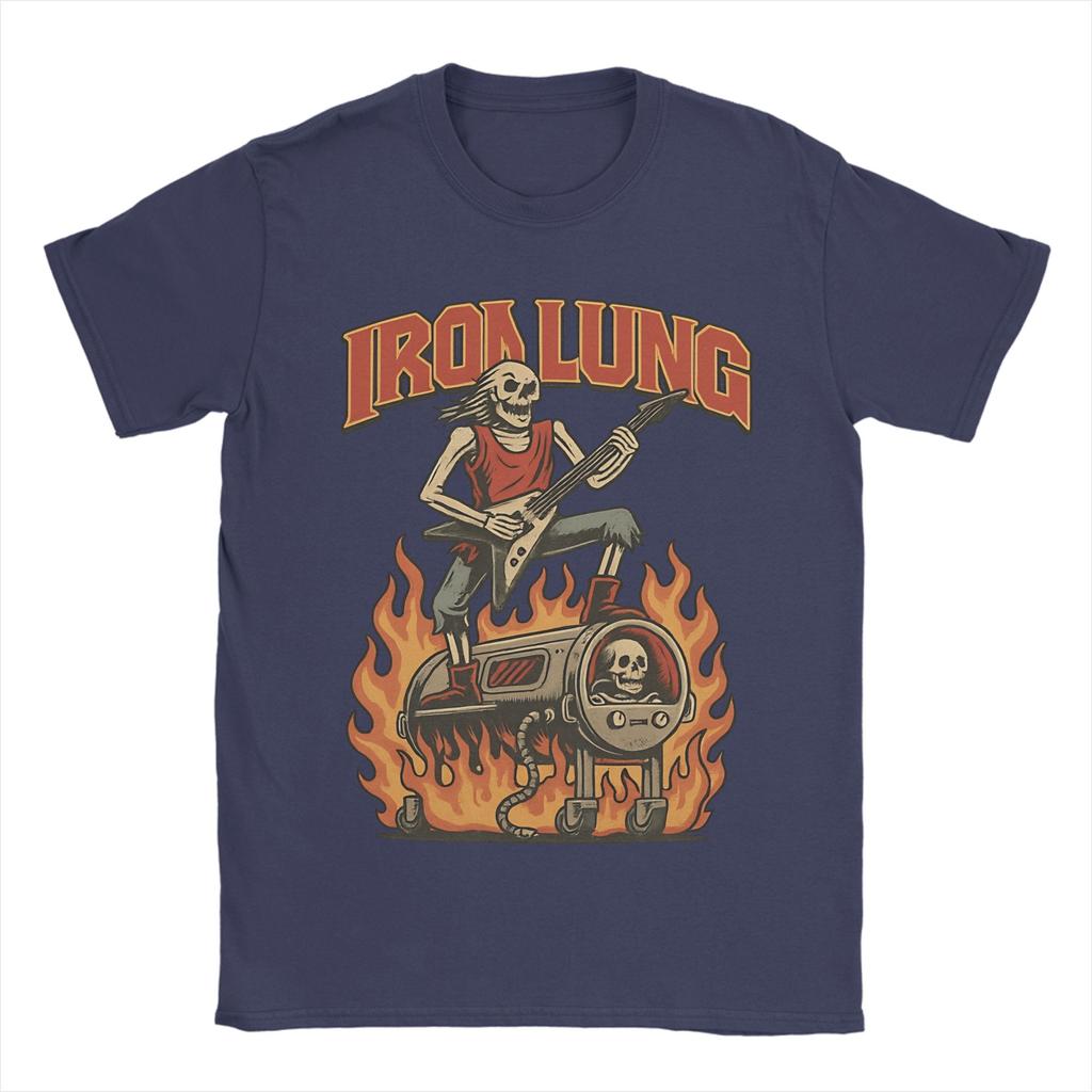 Men TShirts Iron Lung Death Rattle Leisure 100 Cotton Tee Shirt Short Sleeve T Shirts Round Neck Clothes Plus Size