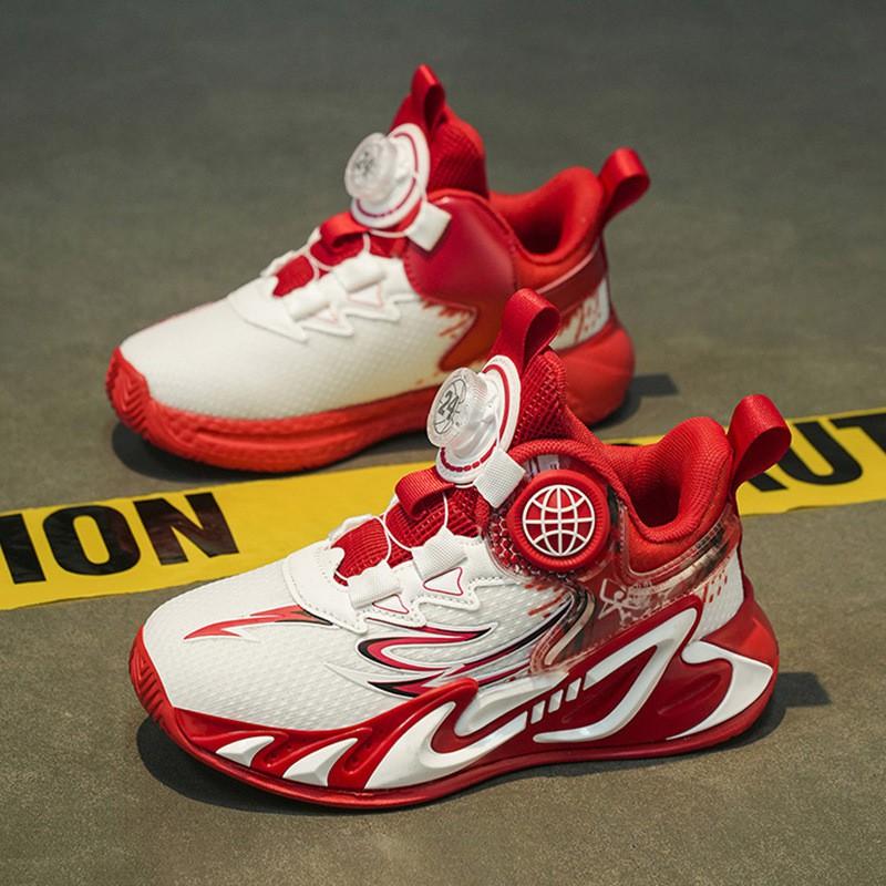 Boys Running Basketball Shoes Kids Non-slip Breathable Sports Sneakers 7-16 Years Old