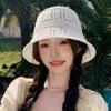 Шляпа от солнца с широкими полями Складная панама Модная рыбацкая шляпа Лето