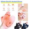 Зимние теплые перчатки с электроподогревом, перезаряжаемые варежки с подогревом типа C, зимние теплые водонепроницаемые перчатки