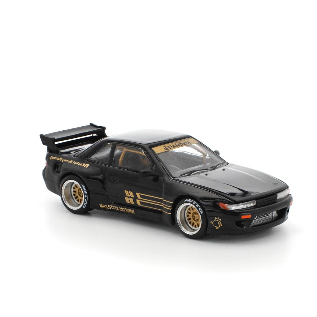 Genesis Company POP RACE 1/64 Pandem Silvia S13 - Черный (Готовая модель) PR640289