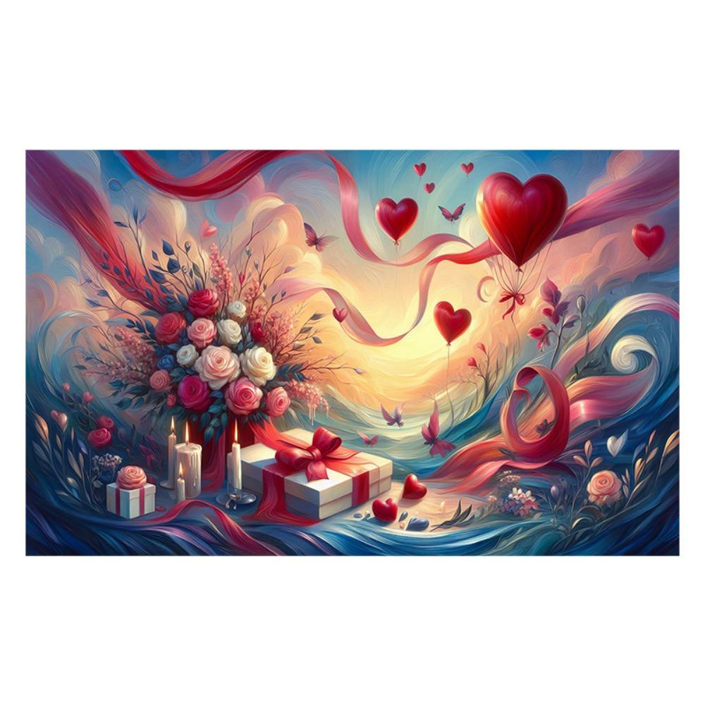 Роза День святого Валентина Фотография Фон Воздушный шар С Днем святого Валентина Баннер Помолвка