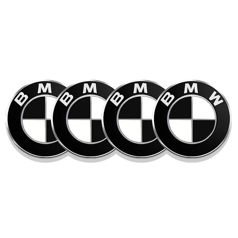 4pcs 56mm 60mm 65mm Car Wheel Center Hub Cap Stickers Styling For BMW M Performance E36 E46 E60 E90 E91 E92 E93 F30 F20 M3