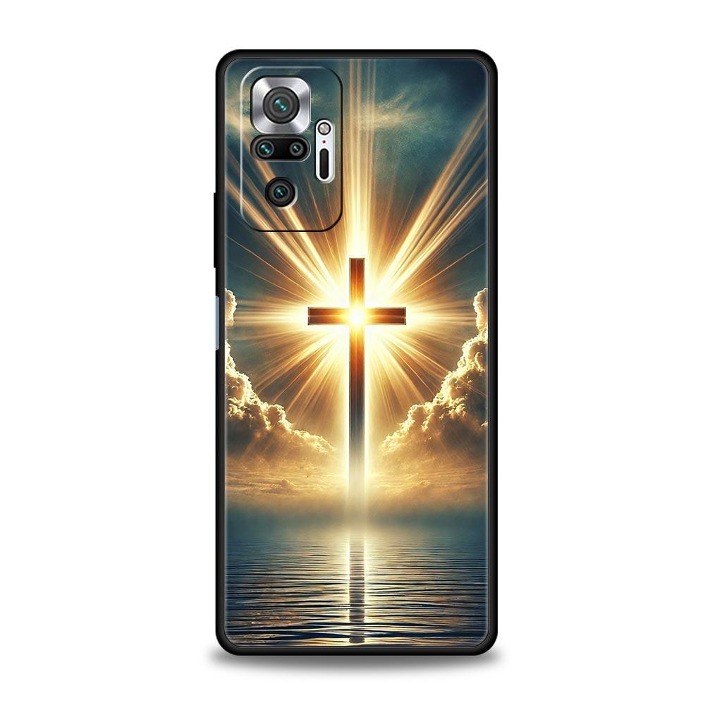Чехол для телефона для Xiaomi Redmi Note 14 13 12 Pro Plus 5G 9S 9 10 11 4G 14C 13C 12C 10C 9C 9A Вера Христианский Религиозный Иисус Чехол