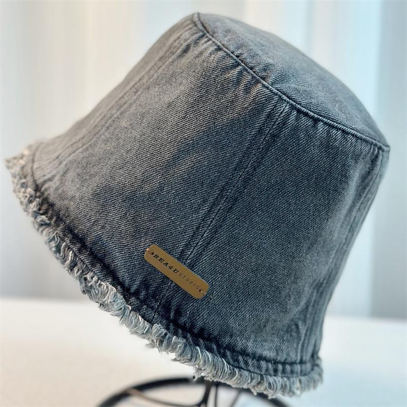 Корейский стиль широкополая шляпа рыбака унисекс весна/лето тонкая японская шляпа-ведро с козырьком от солнца закрывающая лицо