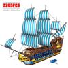 Сериал «Пиратский корабль Blue Sail» Большой парусный спорт Строительные блоки Кирпичи Модели Модульные образовательные наборы Детские игрушки Подарки для мальчиков