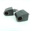 AC 220V To DC 12V 0.5a 1a 2a Car Lighter Adapter EU Plug Auto Accessories Converter Interior Parts Black