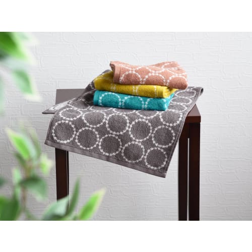 [Эксклюзив для .co.jp] Kosugizen Ежедневное полотенце для лица, Ихана в скандинавском стиле, 4 цвета (По 1 штуке каждого), 34 x 80 см, Идеальный объем для повседневного использования, Se