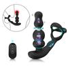 Wireless Remote Control Male Prostate Massager Vibrator 360°Rotate Anal Plugs Penis Ring Butt Plug Vibrator Sex Toy for Men Masturbator