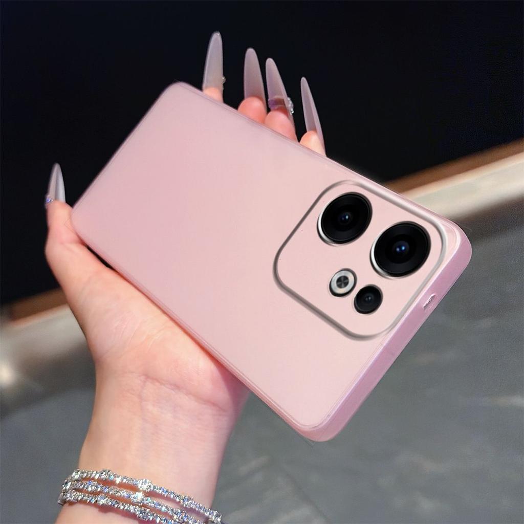 Полупрозрачный матовый чехол для телефона в цвете Моранди для OPPO Reno13 F 4G/5G, мягкий корпус из ТПУ