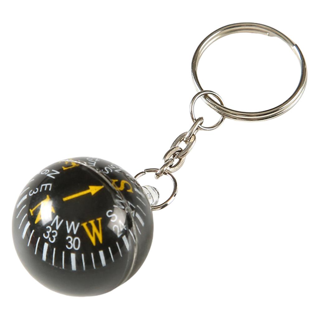 Portable Keyring Compass With Floating Dial Accessory for Hiking Camping Outdoor Survival and Travel Adventures