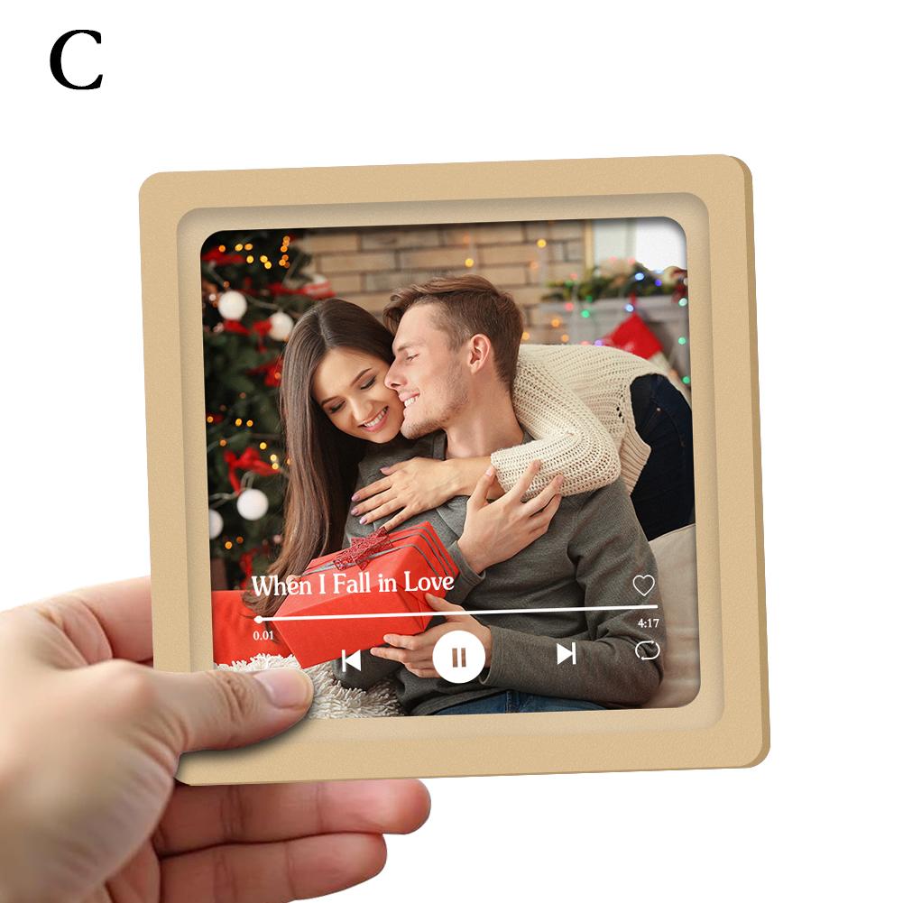 Персонализированная наклейка на холодильник Встроенный музыкальный проигрыватель Магнит Магнит Spotify Подарок Настраиваемый холодильник Настраиваемый альбом F I1P8