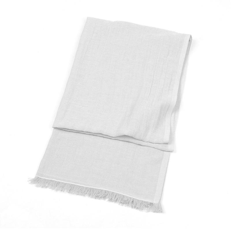 Spring and Summer Light and Skin-friendly Sunscreen Cotton and Linen Solid Color Plain Color Natural Fiber Women's Scarf, Spring and Summer