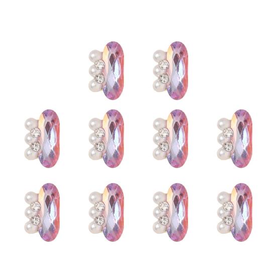 10 шт. трехмерные роскошные изысканные блестящие украшения для ногтей «сделай сам» из искусственного жемчуга дизайн ногтей Nail-Beauty Nail Art