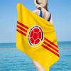 Colombian Soccer Federation Microfiber Beach Towel, Lightweight And Quick-Dry, for Summer Travel, Beach Essential, Swimming Pool