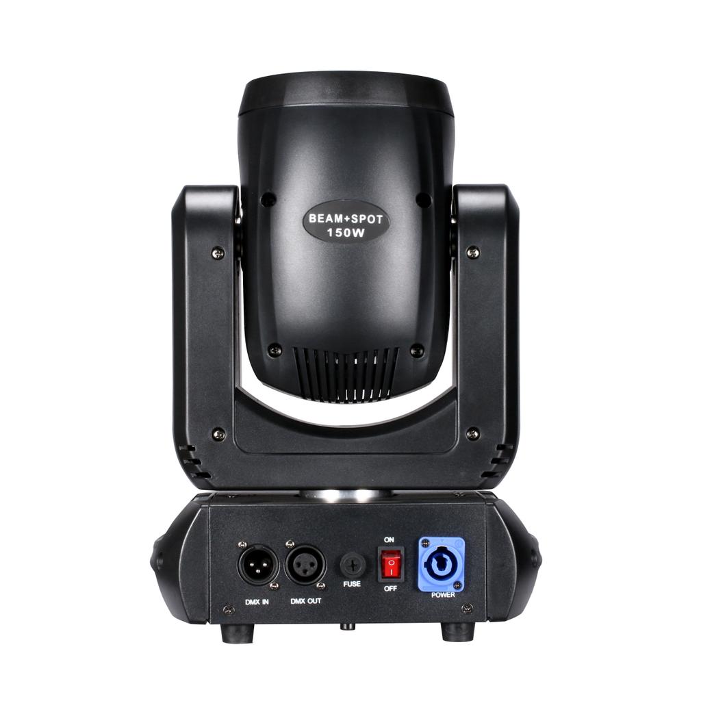 Mini 150W LED Moving Head Light with 18 Rotating Prisms DMX512 Control for DJ Stage Effects in Disco Bars