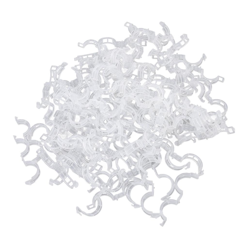 300 шт. Пластиковые клипсы для помидоров Хорошая фиксация Поддержка Многоразовые клипсы для поддержки растений для различных