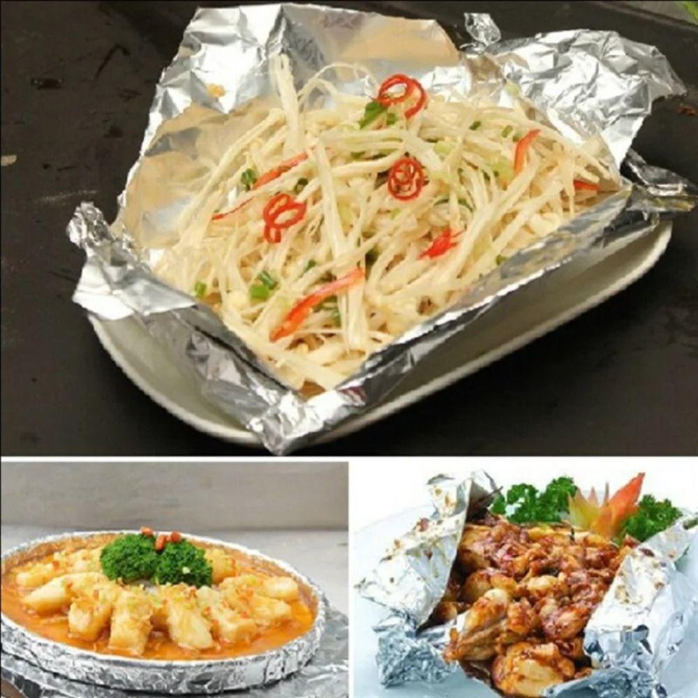 5M/10M/20M Thickened Barbecue Tin Foil Roll Disposable Baking Wrap Tin Foil  for Ovens Freezers