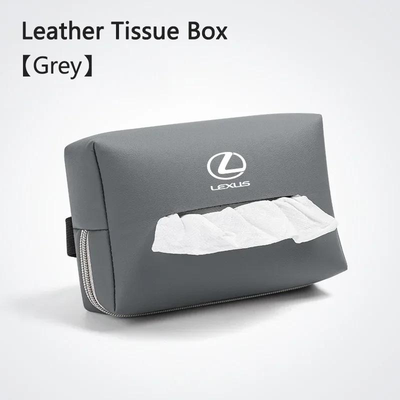 2026 Hot Interior Stickers Car Tissue Organizer Bag Paper Towel Storage Box For Lexus LS LC RZ IS350 ES300 GS350 CT200h GX460 LX