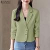Женский повседневный тонкий кардиган с длинным рукавом и отложным воротником, верхняя одежда
