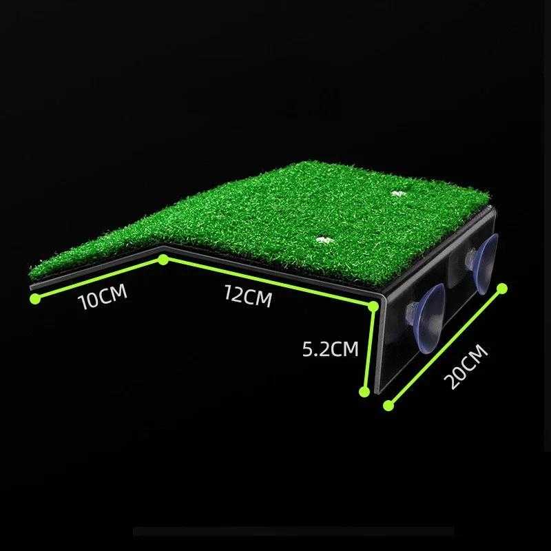 Бытовые удобства Платформа для купания черепах Плавучий остров для черепах Аквариумный моховой остров Рама для лазания черепах Аксессуары для газона