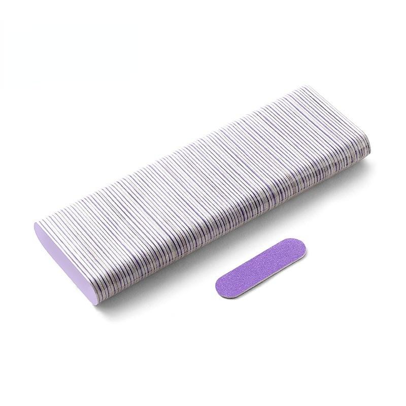 100 шт./лот, двусторонняя шлифовка лака для ногтей, одноразовые мини-деревянные буферные полоски для ногтей, шлифовка, полировка, инструменты для ухода за маникюром