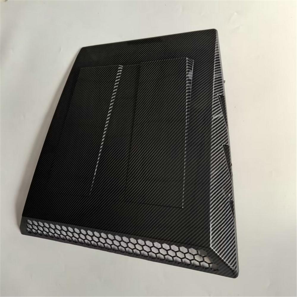 Universal Carbon Fiber Look ABS Car Hood Bonnet Air Vent Cover Decoration