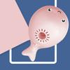 Детский электрический вентилятор, подвеска, выдувной шар, игрушка, перезаряжаемый беспроводной ручной вентилятор, мини-вентилятор в форме кита, безлистный вентилятор, подвеска