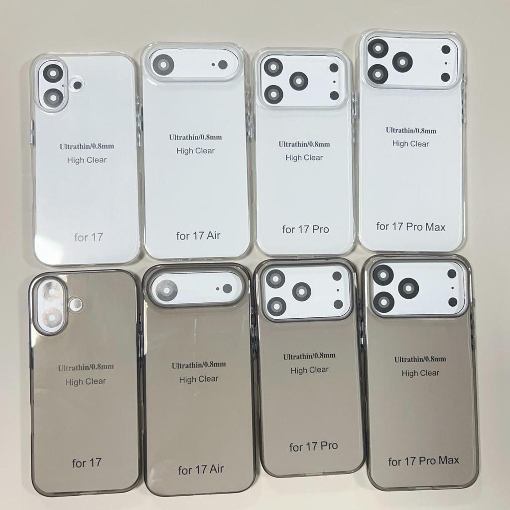Прозрачный чехол Bayer из ТПУ с металлическими кнопками для iPhone 18 Pro Max/17 Pro, 12 Защитный чехол