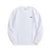 Li Ning Casual Loose Round Neck Drop Shoulder Pullover Logo Long Sleeve Sweatshirt Unisex Sweatshirt White AWDUH59-2