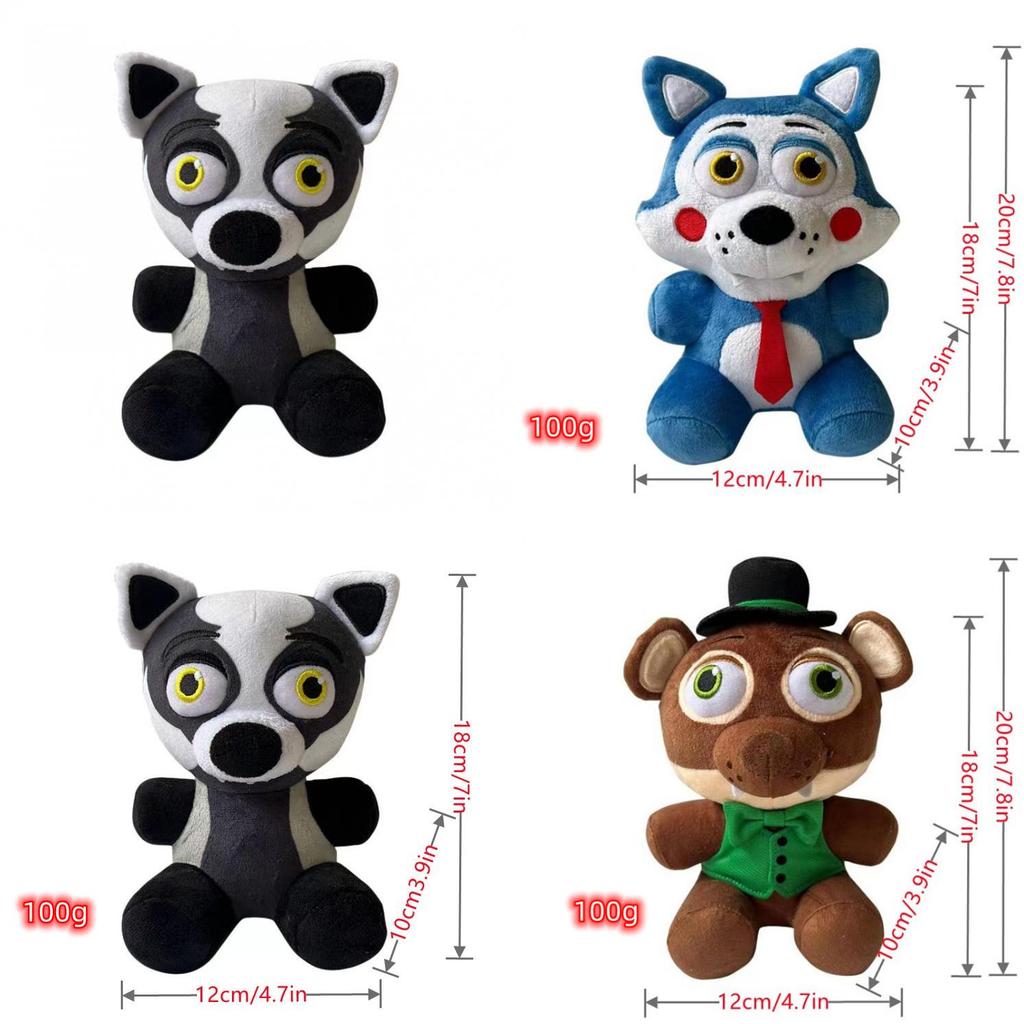 New Fnaf Spring Trap Series Midnight Bear Plush Toy Figure