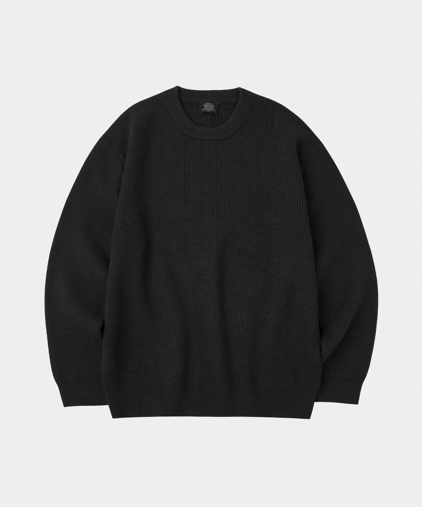 LETTERCOMO Essential Hazzi Round Knit Black