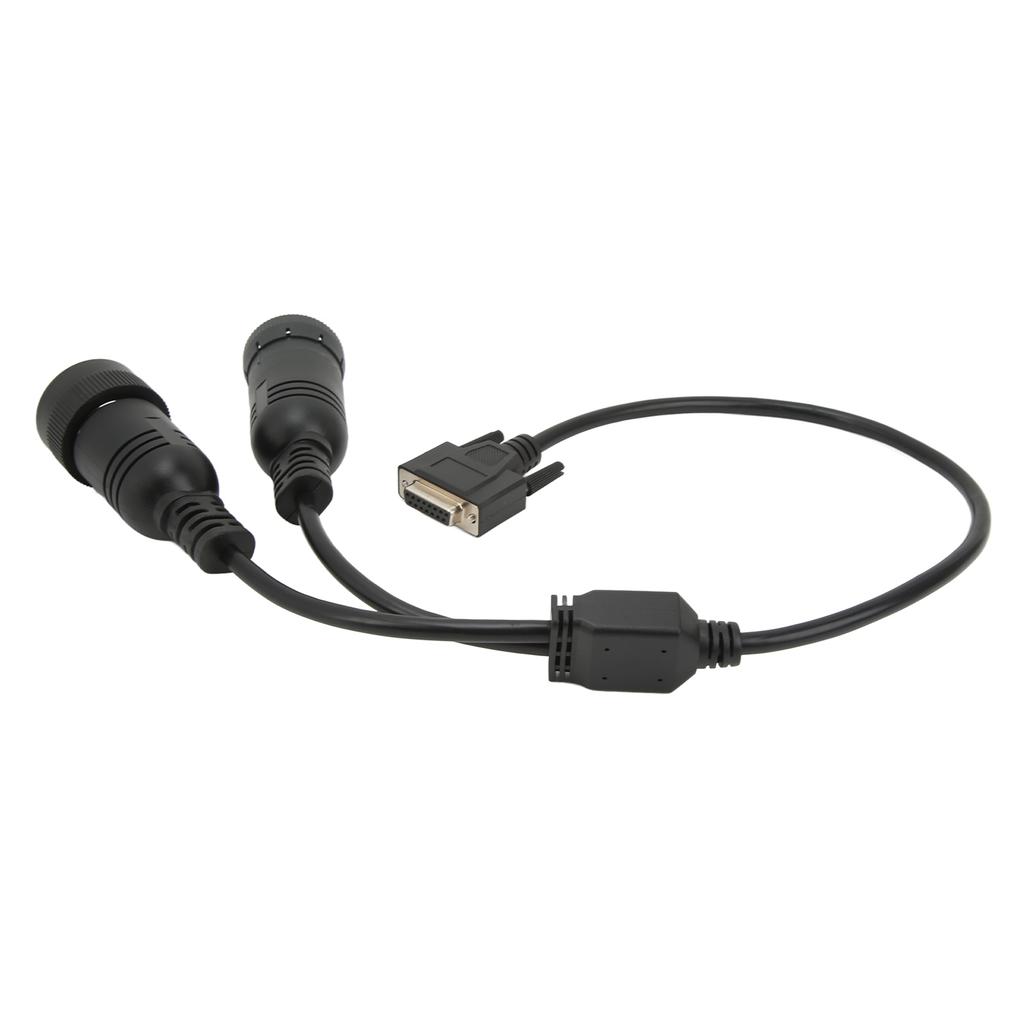 14Pin 9Pin Diagnosis Cable Adapter 457‑6114 ABS Rubber High Flexibility for ET3 OBD2 317‑7485