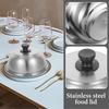 1 шт. Сковорода из нержавеющей стали Куполообразная крышка Плавление сыра Сэндвич Стейк Круглая крышка для накрывания Барбекю Гамбургер Посуда