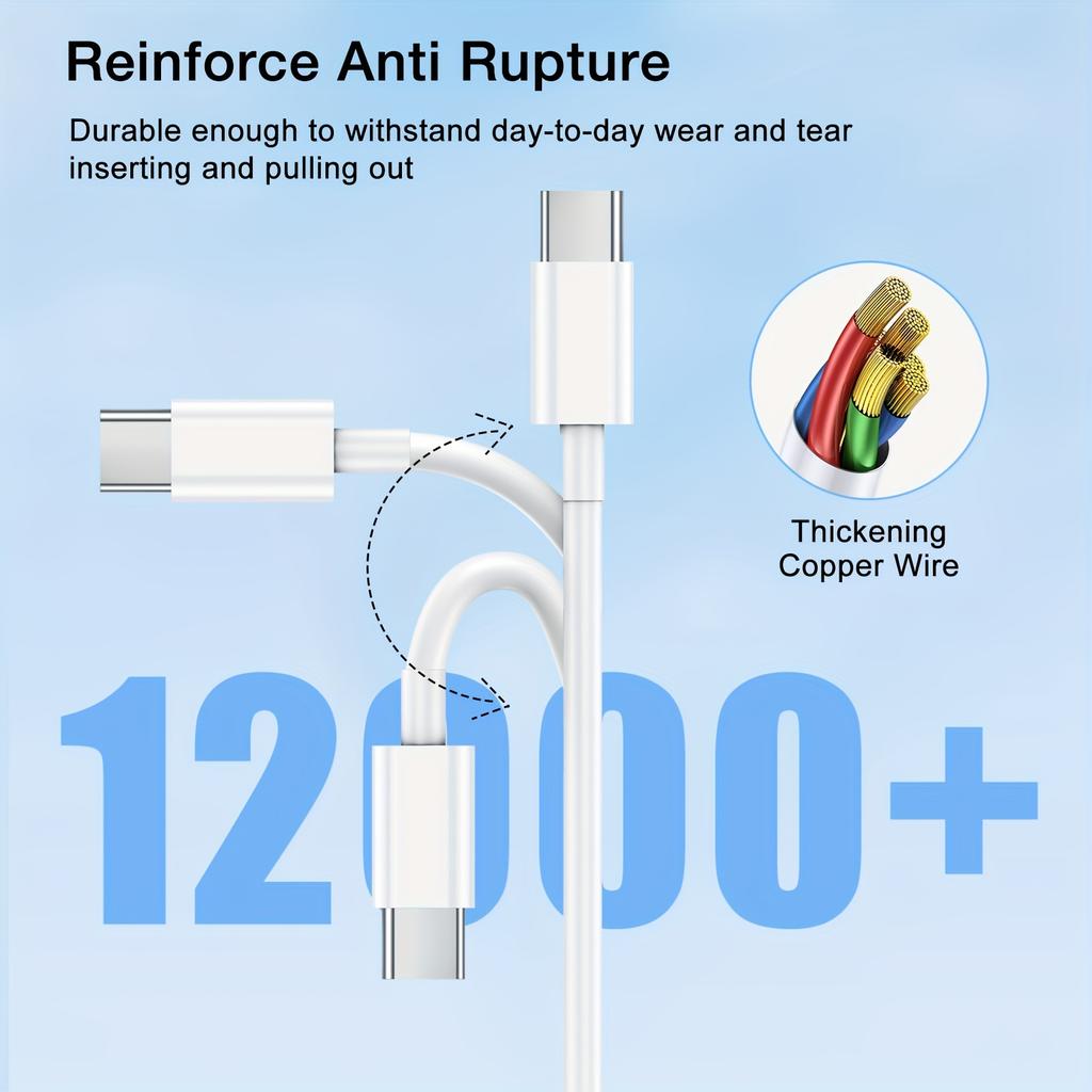 1-2 Set 2024 NEW PD 20W Fast Charger Set For iPhone 16 15 Pro Max Plus USB C To Type-C 3.3 Ft Cable Fast Charging Accessorie