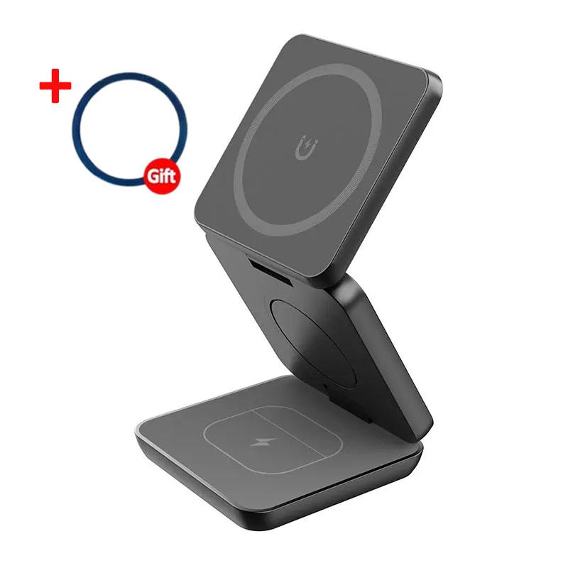 30 Вт 3 в 1 магнитная беспроводная зарядная станция для часов 7 6 Samsung Galaxy Watch 6 5 4 Active 2 для iPhone Samsung Charger