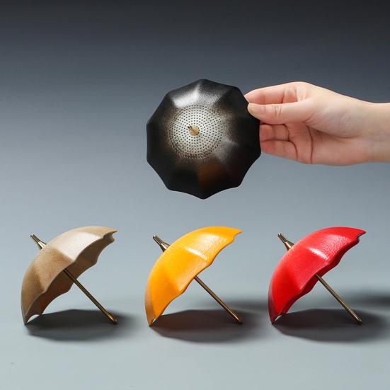 Ceramic Umbrella Tea Infuser Tea Filter with Fine Holes Loose Leaf Steeper Brewing Strainer Tea Accessories Tea Lovers Gifts