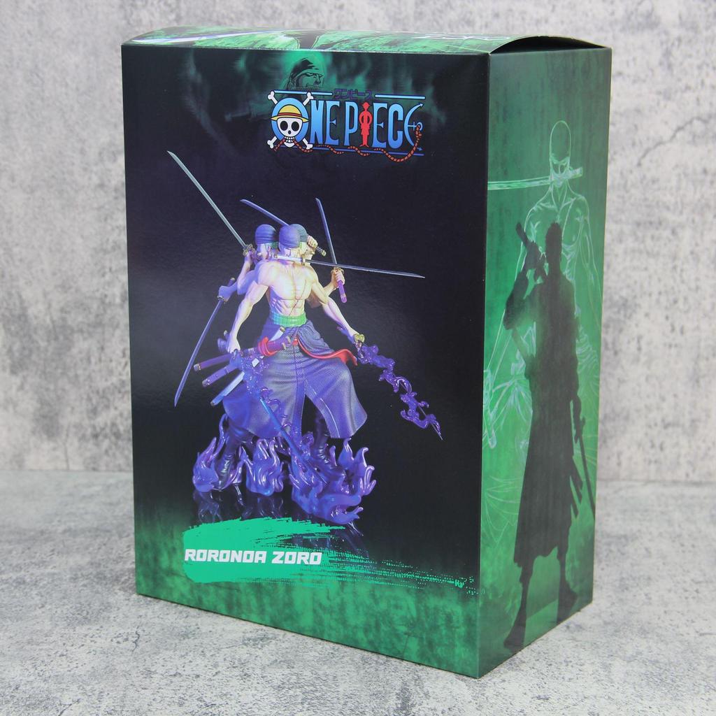 Фигурка Zoro Enma из One Piece с тремя головами, модель, аниме-украшение