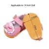 Gifts Girl's Wears Toys Doll Accessories 14 Inches Doll Casual Shoes Doll Shoes Bow Leather