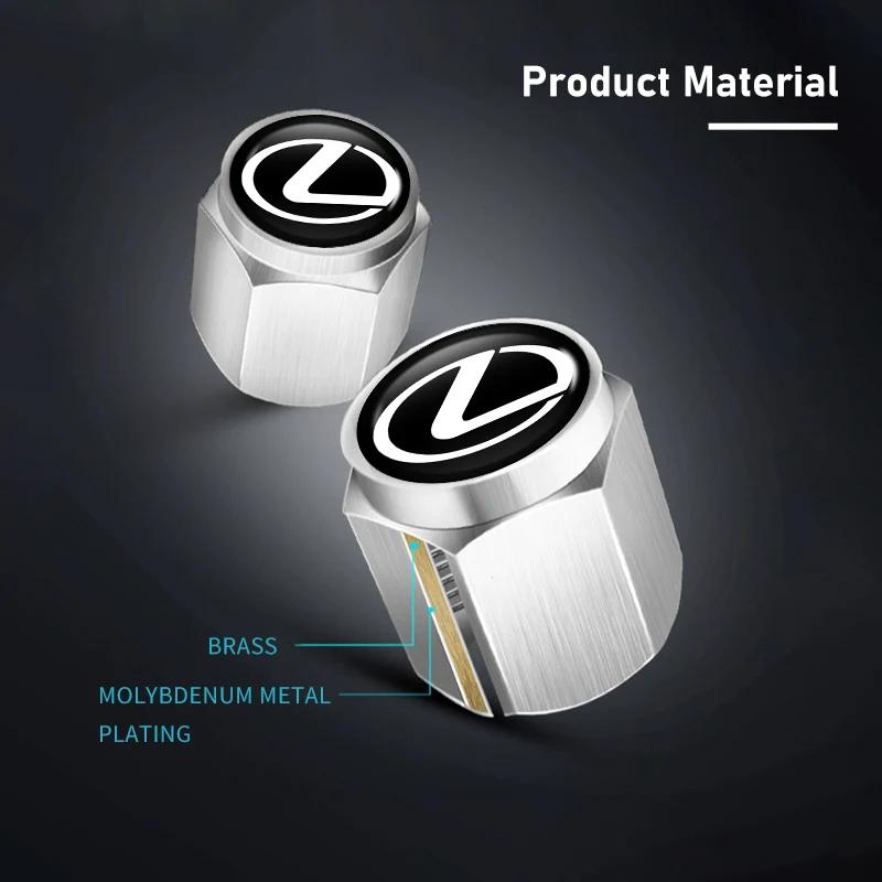 Interior Stickers 5PCS Car-Styling Wheel Tire Valve Rims Stem Caps Dust Decor For Lexus CT200h ES250 ES300h NX300h RX350 IS250 I ysbn77