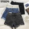 Women's Denim Shorts Spring New Korean Version Loose A-line Wide Leg Shorts