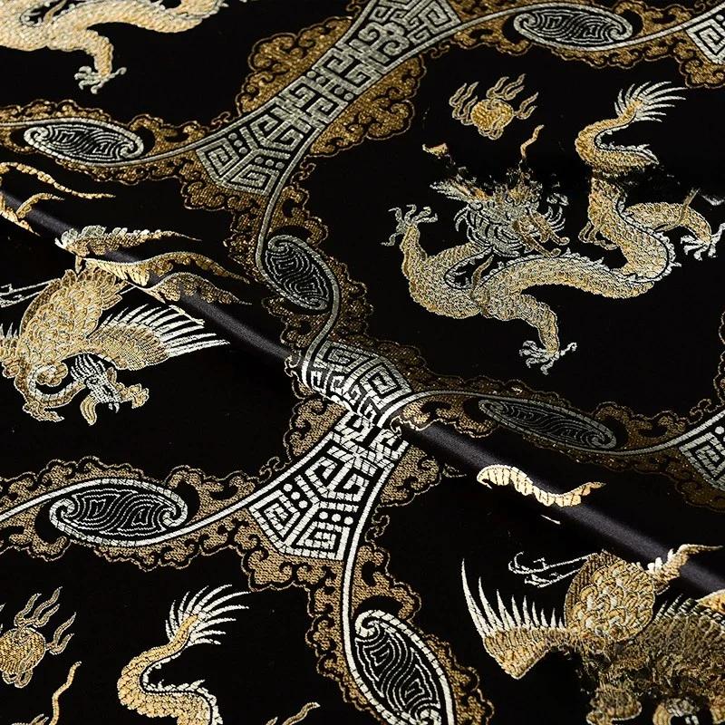 100 см жаккардовый гобелен атласная ткань шелк Helu Tongchun гладкая текстура подвеска парча династии Сун чонсам ханьфу